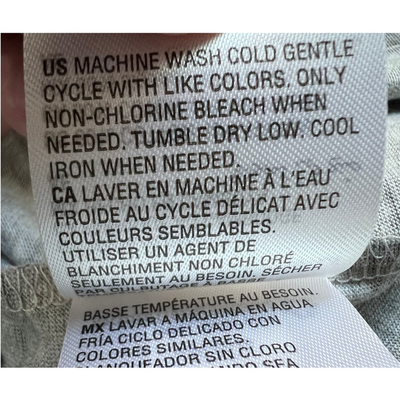 FLORA & JENNI PAJAMA MIXED LOUNGE SLEEP SET GRAY SHIRT ANIMAL PRINT JOGGER LARGE - Picture 13 of 15